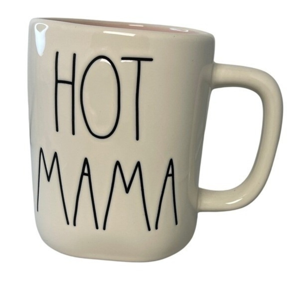 Rae Dunn Coffee Mug Hot Mama Artisan Collection Mug Magenta NWT
